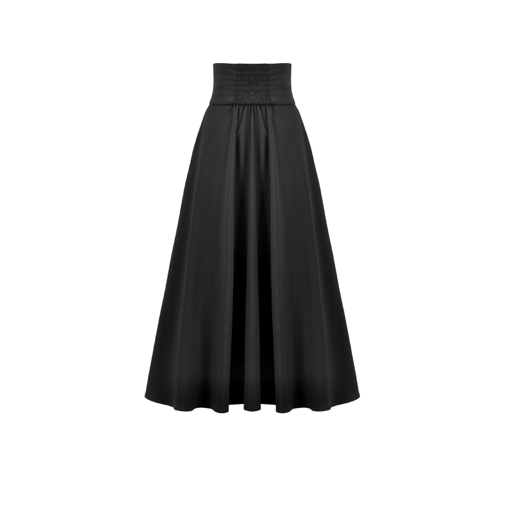 Dark in Love - Elegant Gothic Long skirt - Black